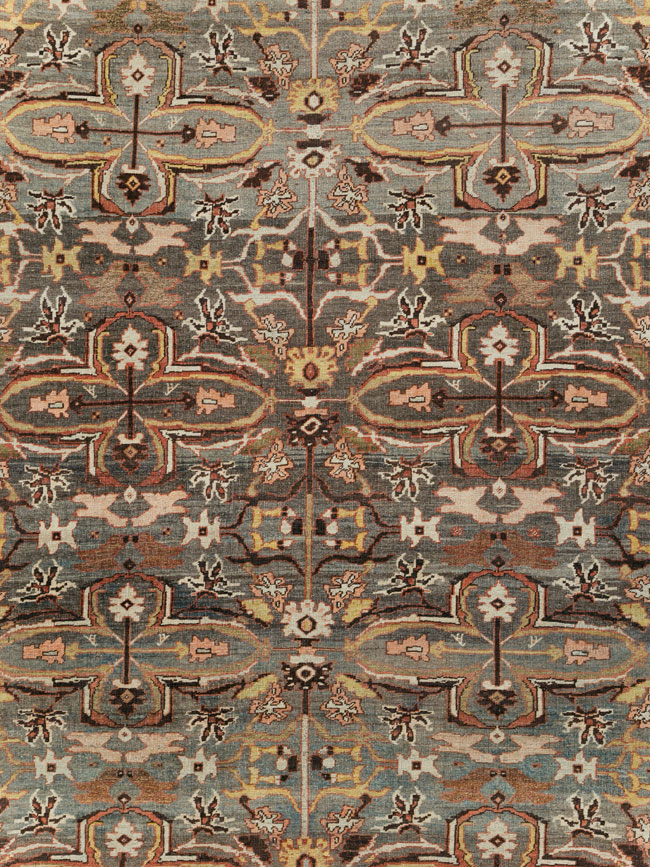 Antique Persian Bidjar Large Room Size Carpet, No.28462 - Gss