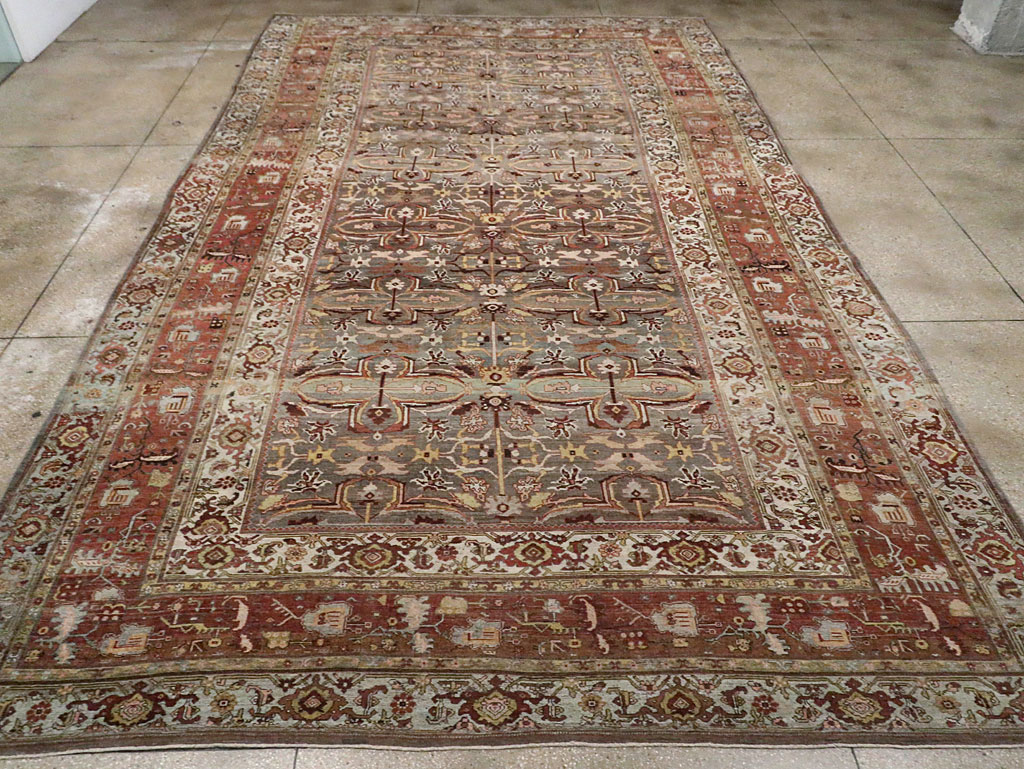Antique Persian Bidjar Large Room Size Carpet, No.28462 - Gss