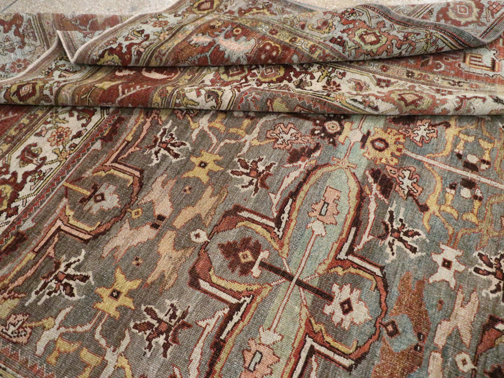 Antique Persian Bidjar Large Room Size Carpet, No.28462 - Gss