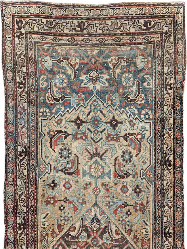Antique Persian Bidjar Long Runner, No.28463 - Gss