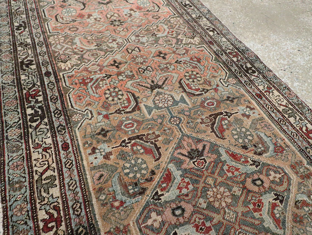 Antique Persian Bidjar Long Runner, No.28463 - Gss
