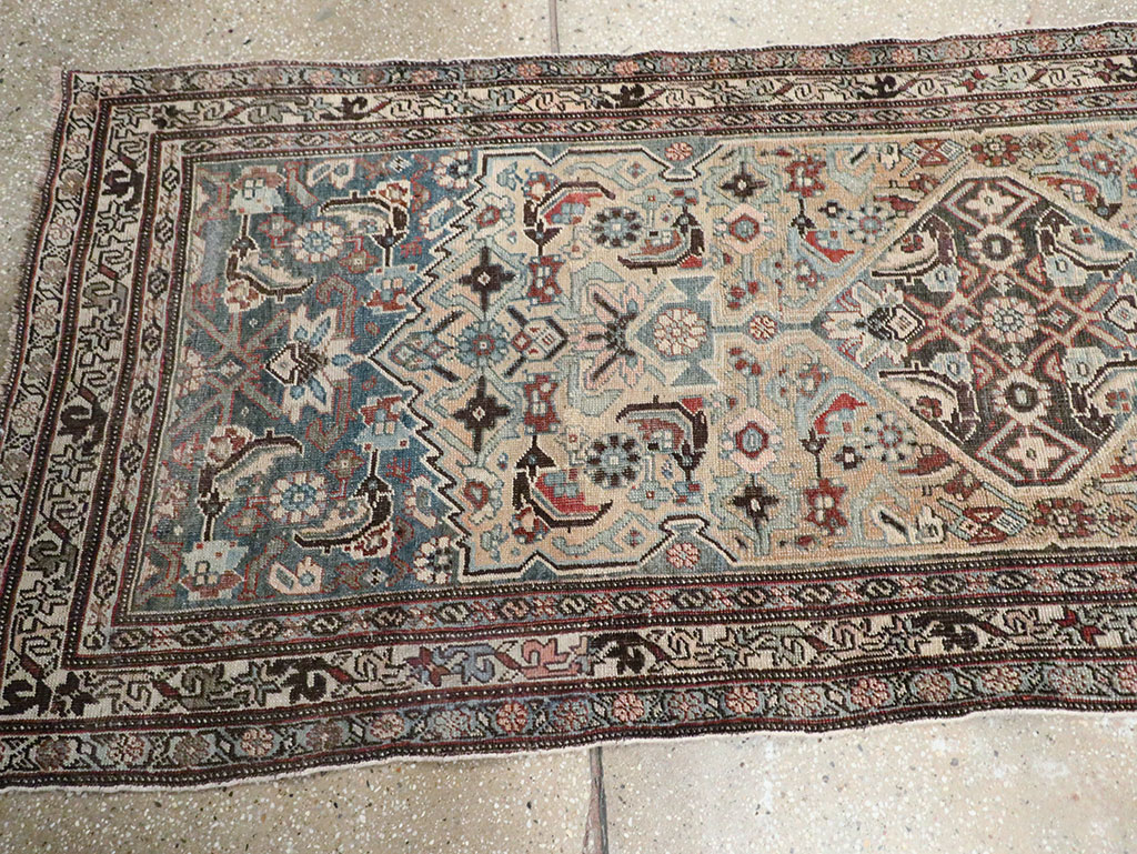 Antique Persian Bidjar Long Runner, No.28463 - Gss