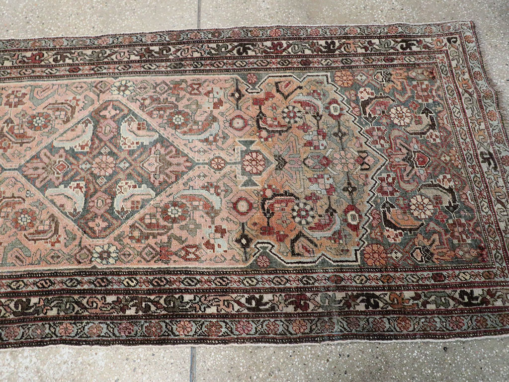 Antique Persian Bidjar Long Runner, No.28463 - Gss