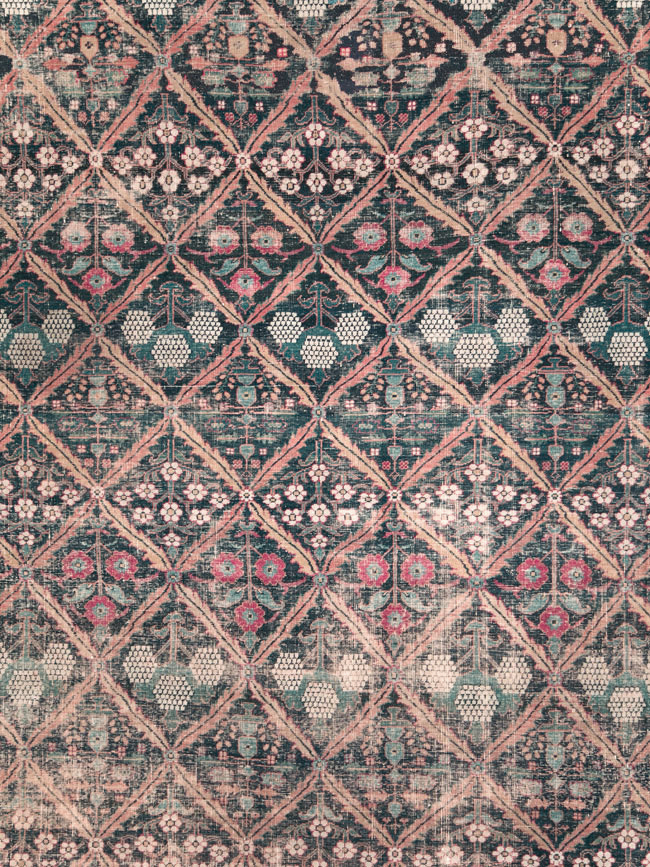 19th Century Antique Persian Joshegan Pictorial Large Carpet, No.28464 - Gss