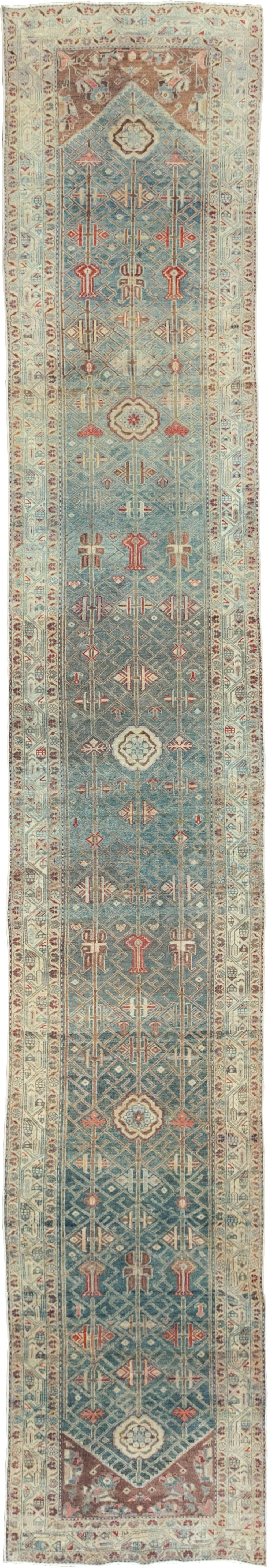 Vintage Persian Malayer Long Runner, No.28468 - Gss