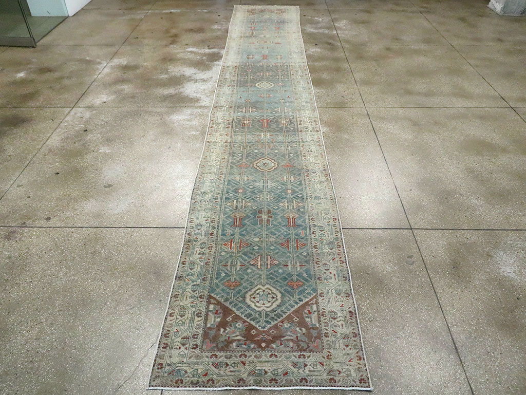 Vintage Persian Malayer Long Runner, No.28468 - Gss