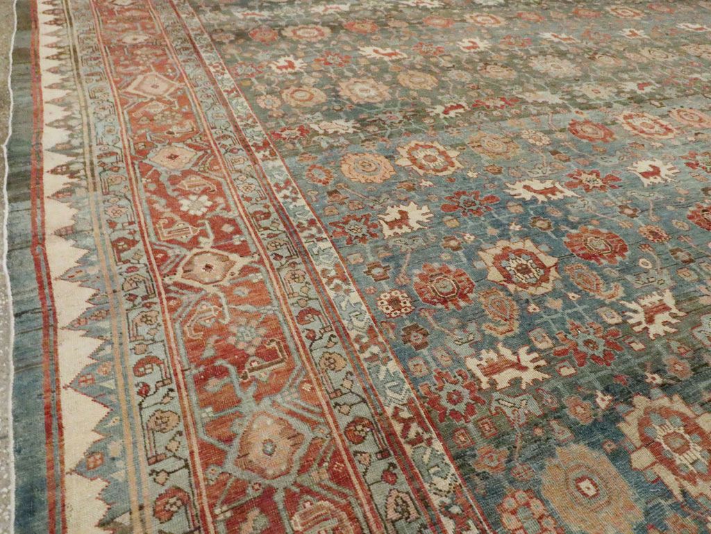 Antique Persian Bidjar Square Room Size Carpet, No.28469 - Gss