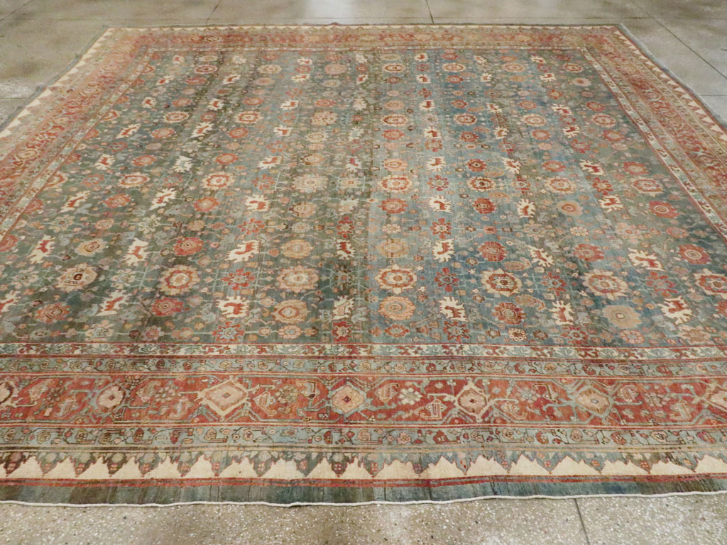 Antique Persian Bidjar Square Room Size Carpet, No.28469 - Gss