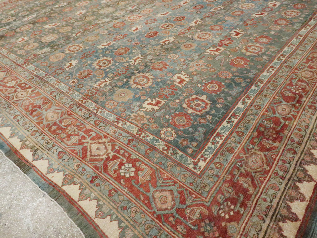 Antique Persian Bidjar Square Room Size Carpet, No.28469 - Gss