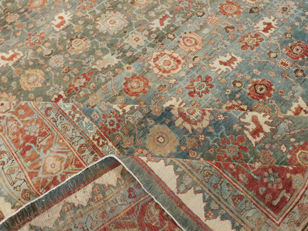 Antique Persian Bidjar Square Room Size Carpet, No.28469 - Gss