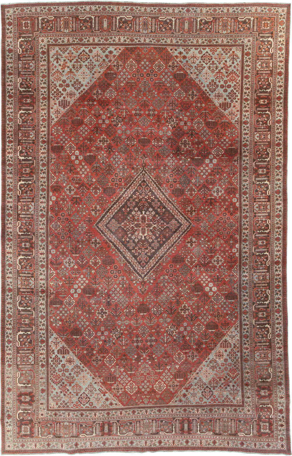 Antique Persian Joshegan Large Room Size Carpet, No.28476 - Gss