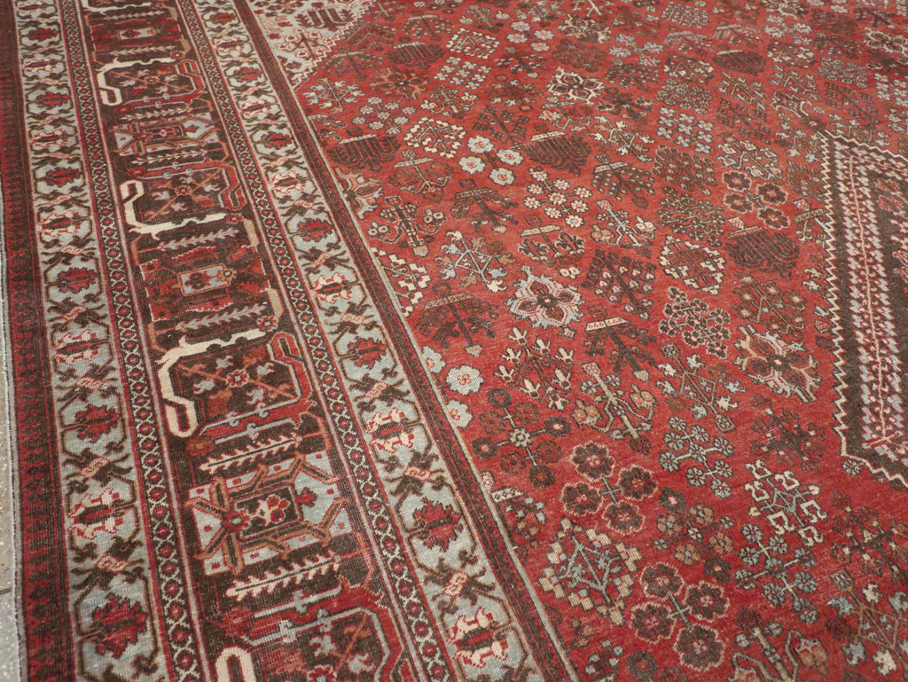 Antique Persian Joshegan Large Room Size Carpet, No.28476 - Gss