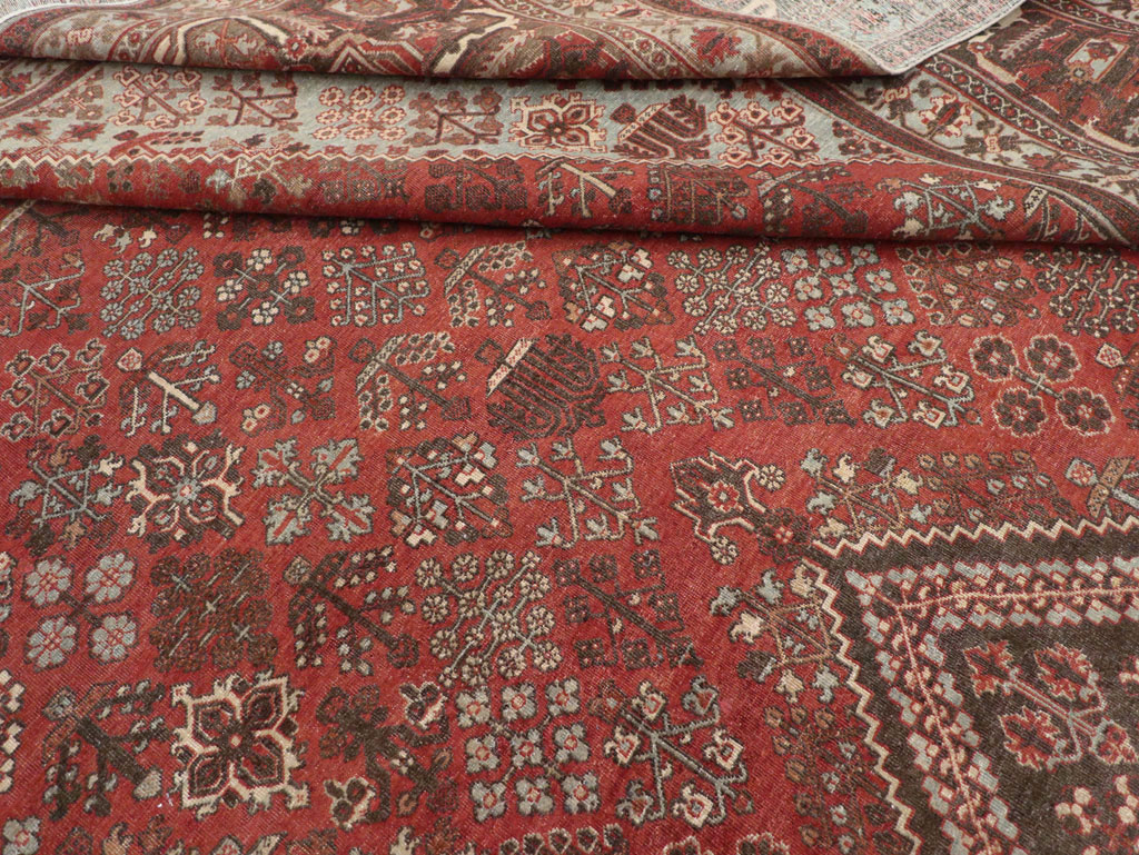 Antique Persian Joshegan Large Room Size Carpet, No.28476 - Gss