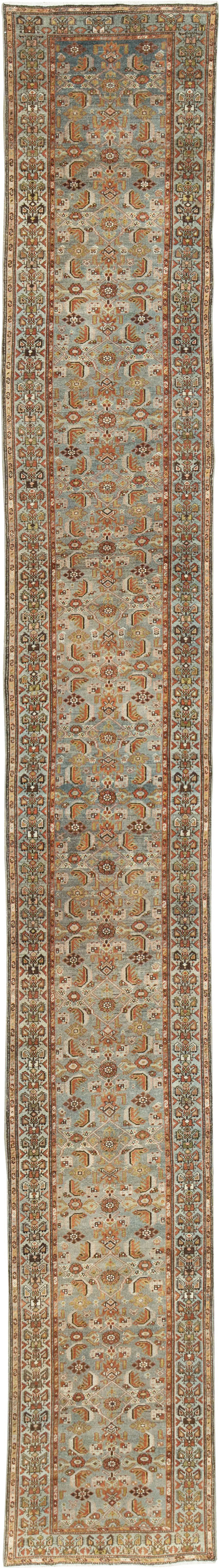 Antique Persian Malayer Long Runner, No.28479 - Gss