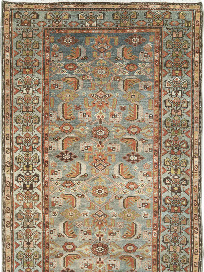 Antique Persian Malayer Long Runner, No.28479 - Gss
