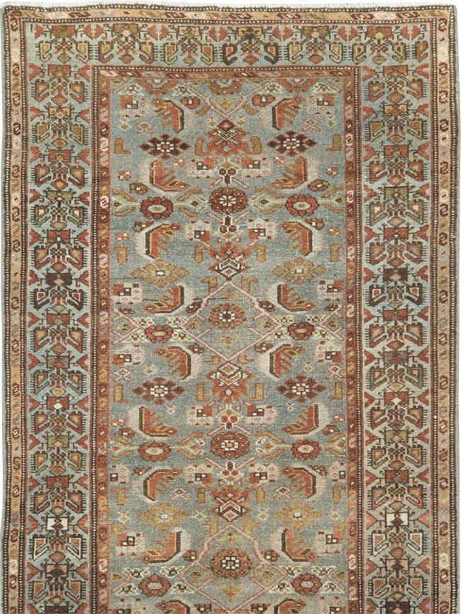 Antique Persian Malayer Long Runner, No.28479 - Gss