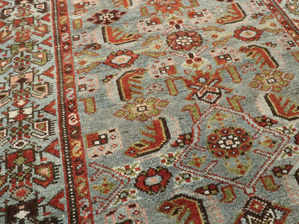 Antique Persian Malayer Long Runner, No.28479 - Gss
