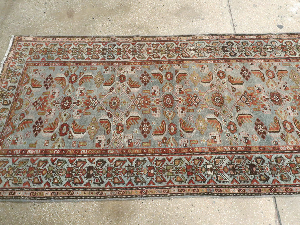 Antique Persian Malayer Long Runner, No.28479 - Gss