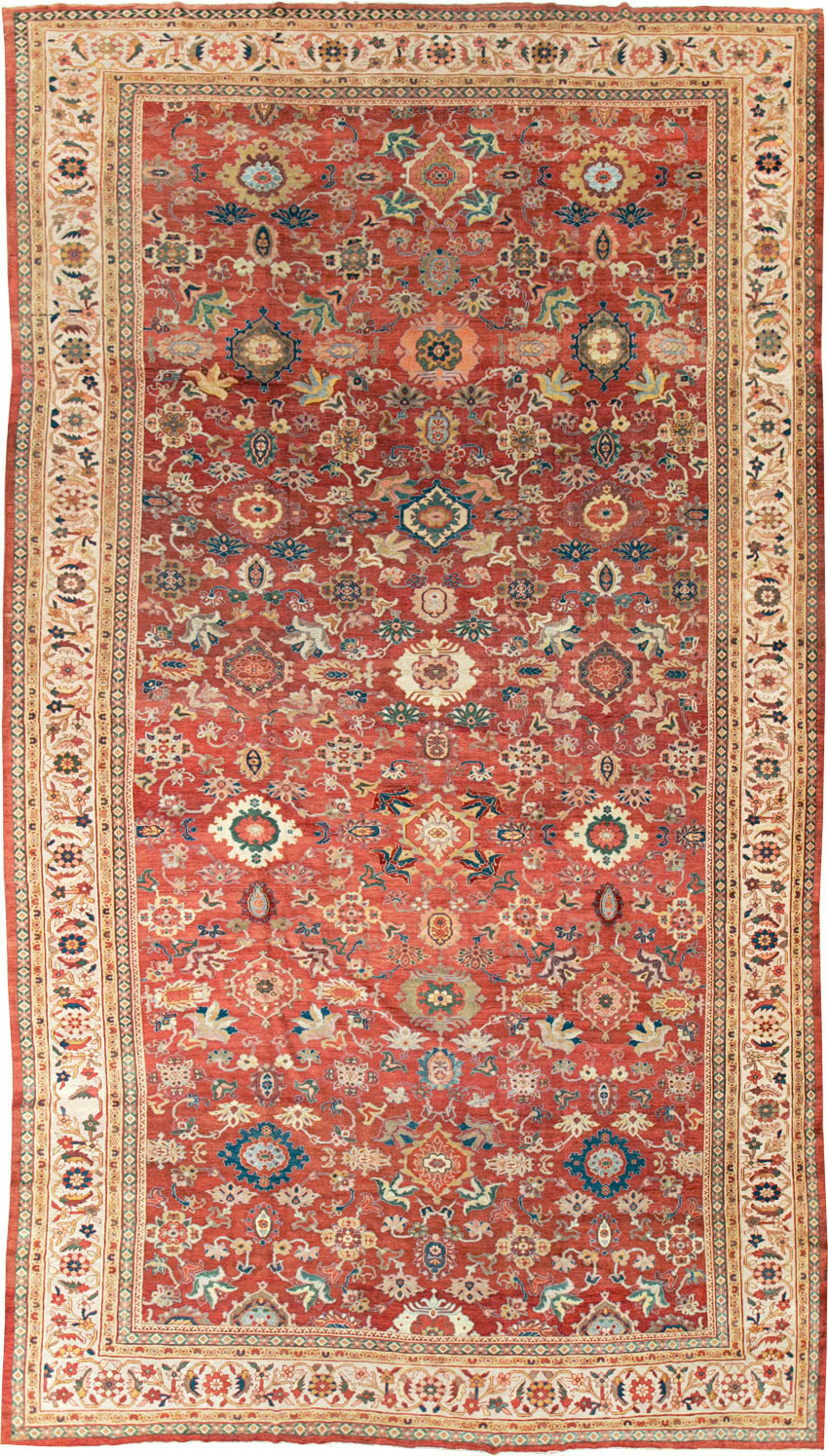 Antique Persian Mahal Oversize Carpet, No.28481 - Gss
