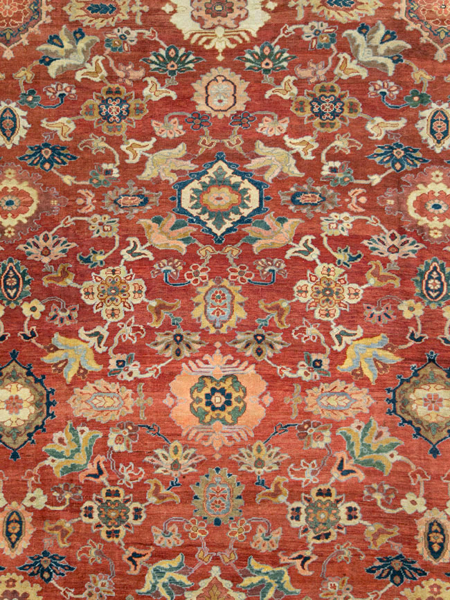Antique Persian Mahal Oversize Carpet, No.28481 - Gss