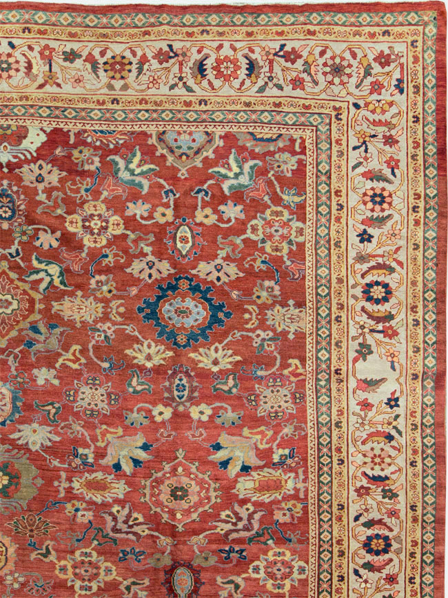 Antique Persian Mahal Oversize Carpet, No.28481 - Gss
