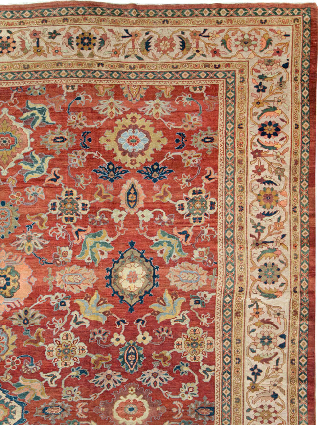 Antique Persian Mahal Oversize Carpet, No.28481 - Gss