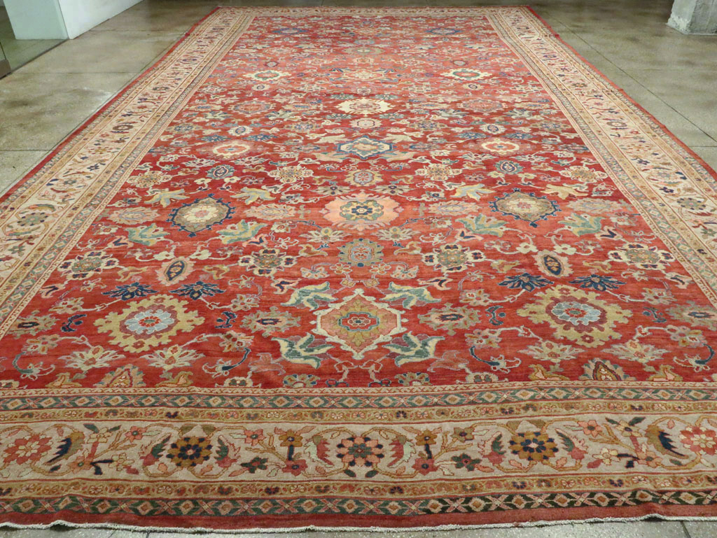 Antique Persian Mahal Oversize Carpet, No.28481 - Gss
