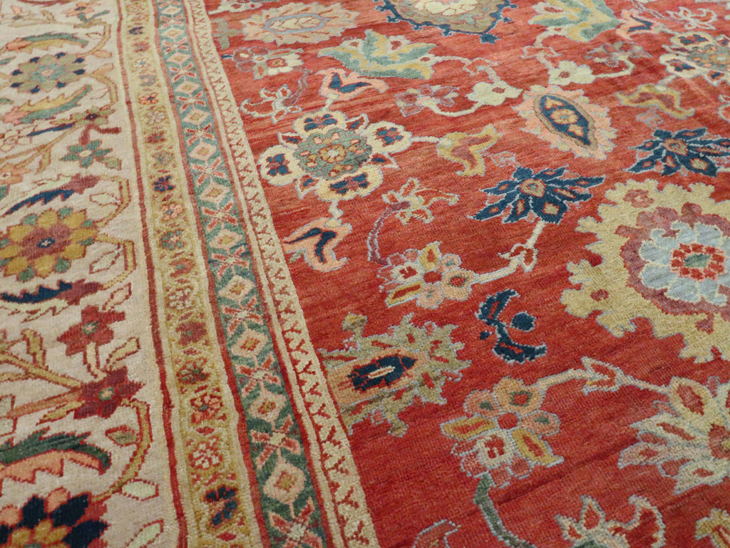 Antique Persian Mahal Oversize Carpet, No.28481 - Gss
