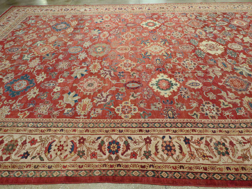 Antique Persian Mahal Oversize Carpet, No.28481 - Gss