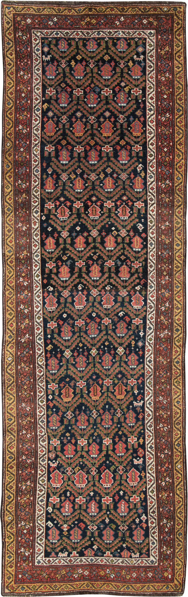 Antique Persian Kurdish Runner, No.28483 - Gss