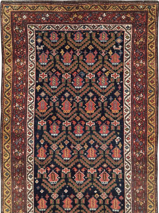 Antique Persian Kurdish Runner, No.28483 - Gss