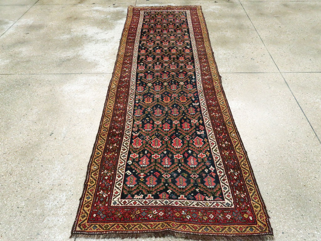 Antique Persian Kurdish Runner, No.28483 - Gss