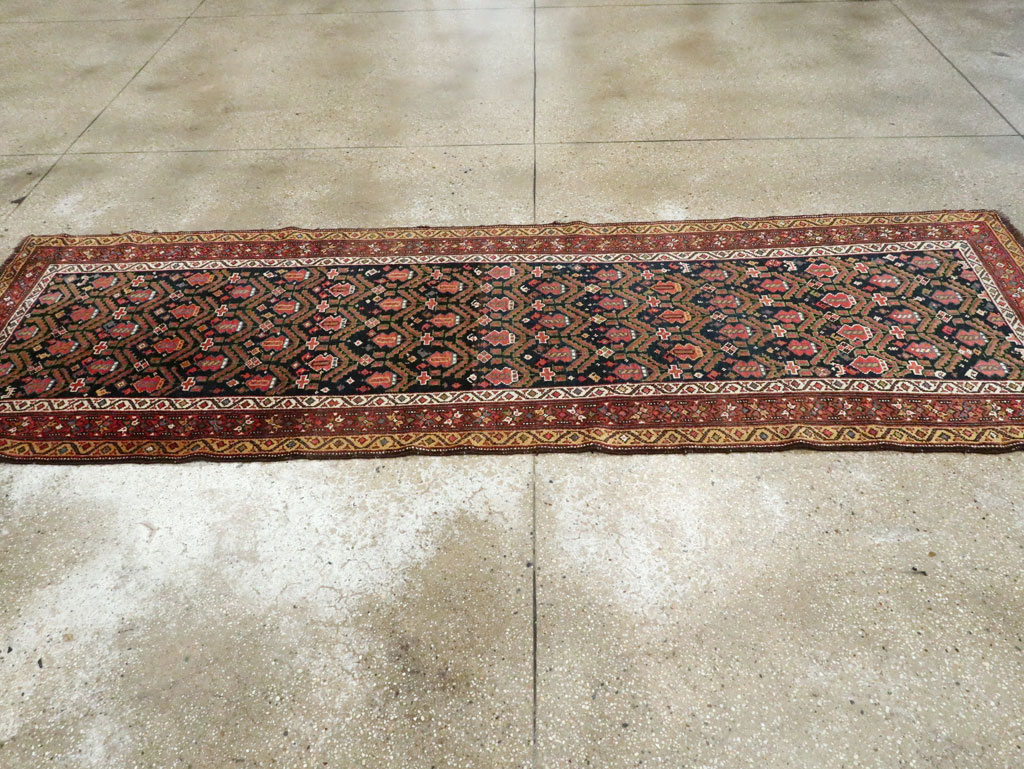Antique Persian Kurdish Runner, No.28483 - Gss