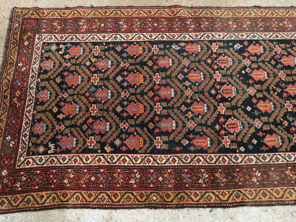Antique Persian Kurdish Runner, No.28483 - Gss