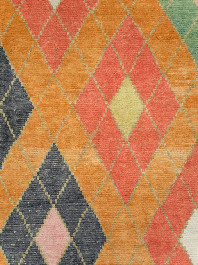 Contemporary Square Turkish Tulu Large Room Size Carpet, No.28485 - Gss