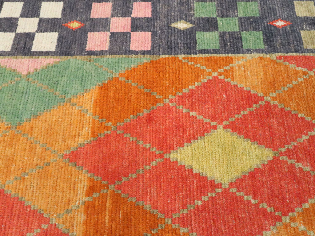 Contemporary Square Turkish Tulu Large Room Size Carpet, No.28485 - Gss