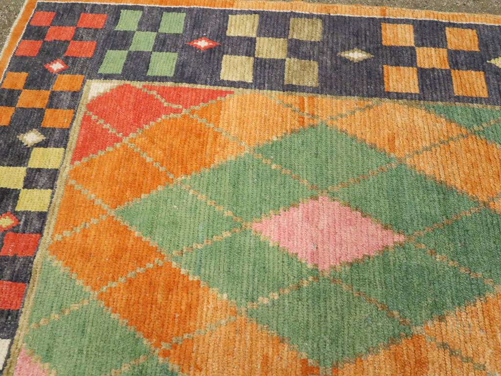 Contemporary Square Turkish Tulu Large Room Size Carpet, No.28485 - Gss