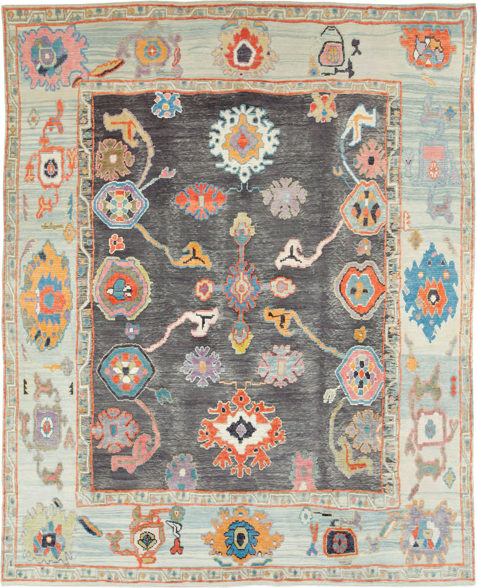 Modern Turkish Souf Oushak Large Room Size Carpet, No.28486 - Gss