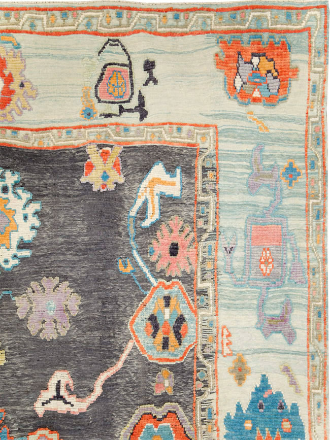 Modern Turkish Souf Oushak Large Room Size Carpet, No.28486 - Gss
