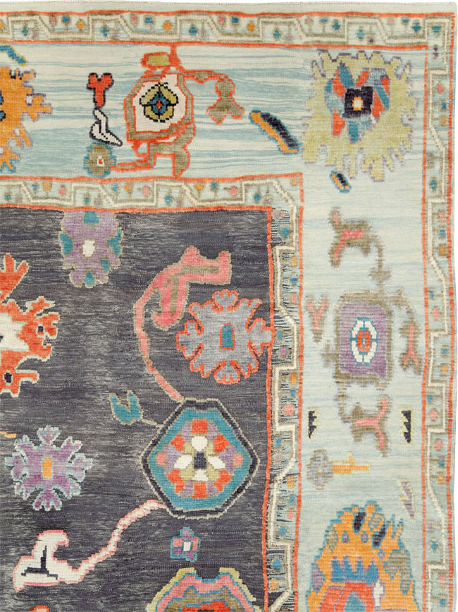 Modern Turkish Souf Oushak Large Room Size Carpet, No.28486 - Gss