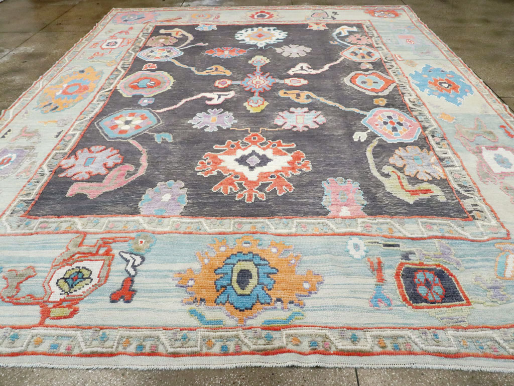 Modern Turkish Souf Oushak Large Room Size Carpet, No.28486 - Gss