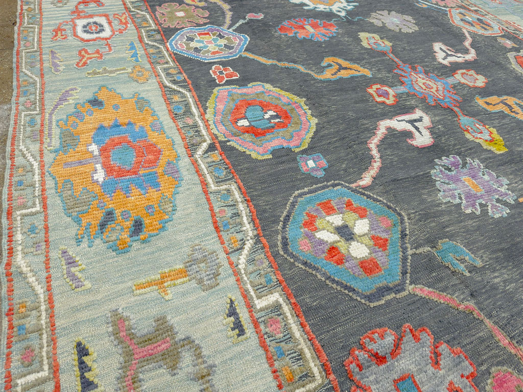 Modern Turkish Souf Oushak Large Room Size Carpet, No.28486 - Gss