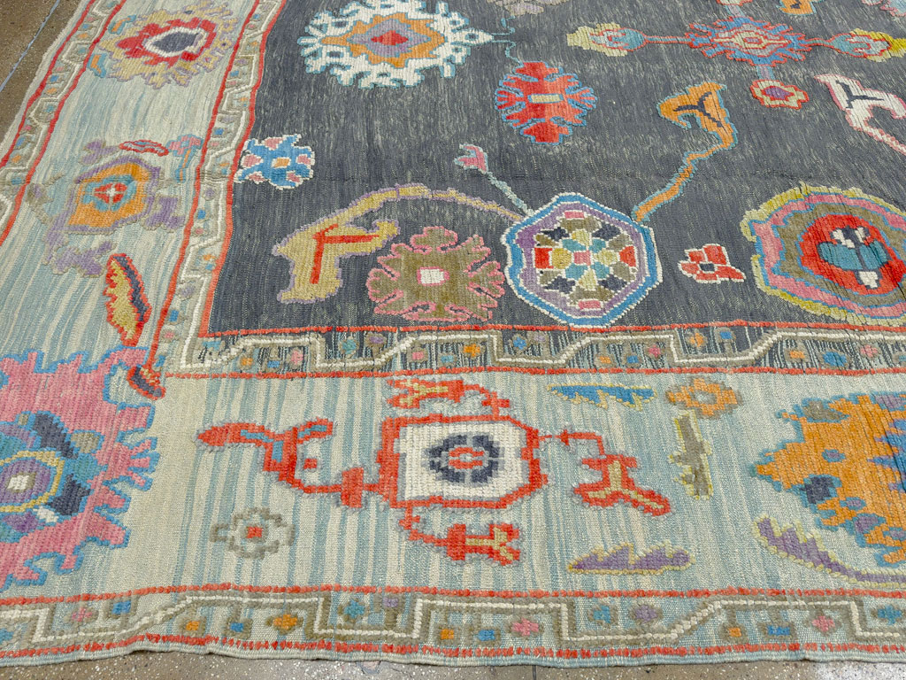 Modern Turkish Souf Oushak Large Room Size Carpet, No.28486 - Gss