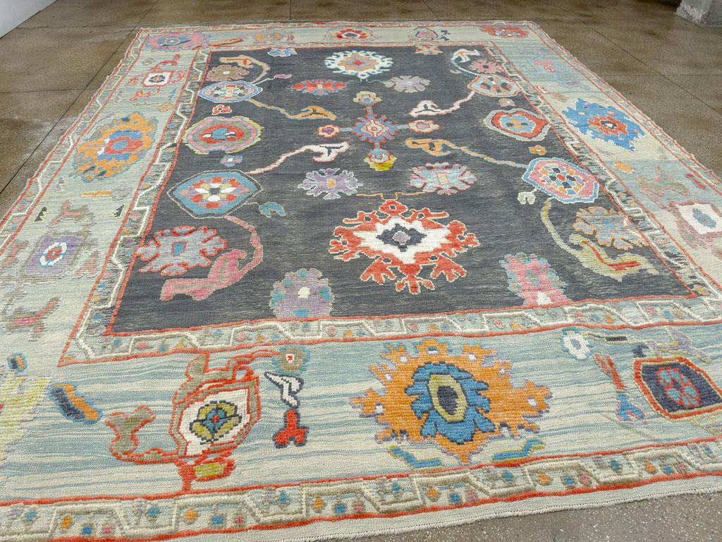 Modern Turkish Souf Oushak Large Room Size Carpet, No.28486 - Gss