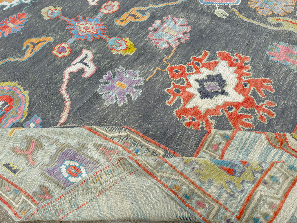 Modern Turkish Souf Oushak Large Room Size Carpet, No.28486 - Gss
