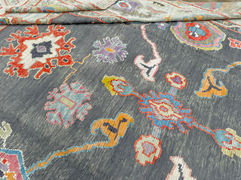 Modern Turkish Souf Oushak Large Room Size Carpet, No.28486 - Gss