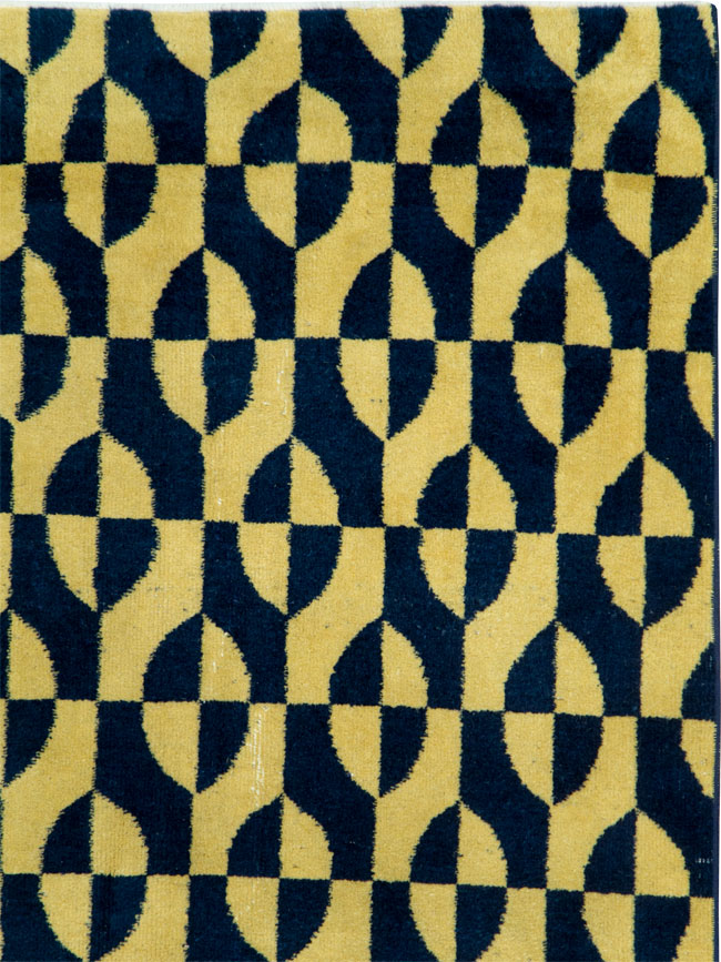 Vintage Anatolian Art Deco Carpet, No.28488 - Gss