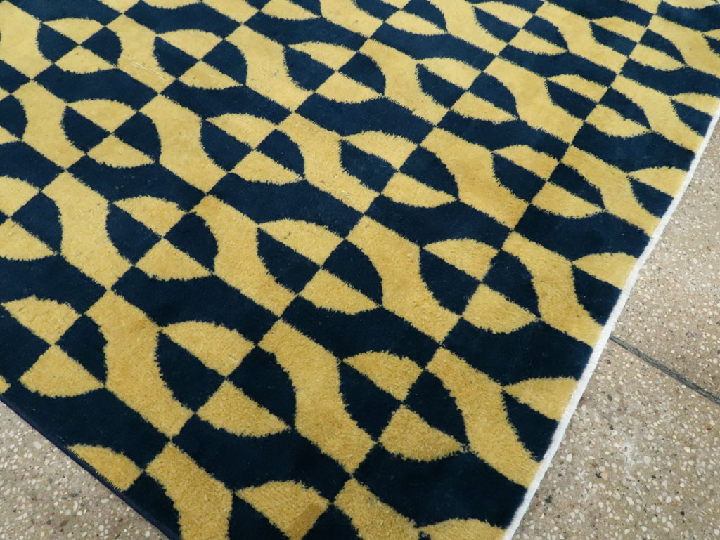 Vintage Anatolian Art Deco Carpet, No.28488 - Gss