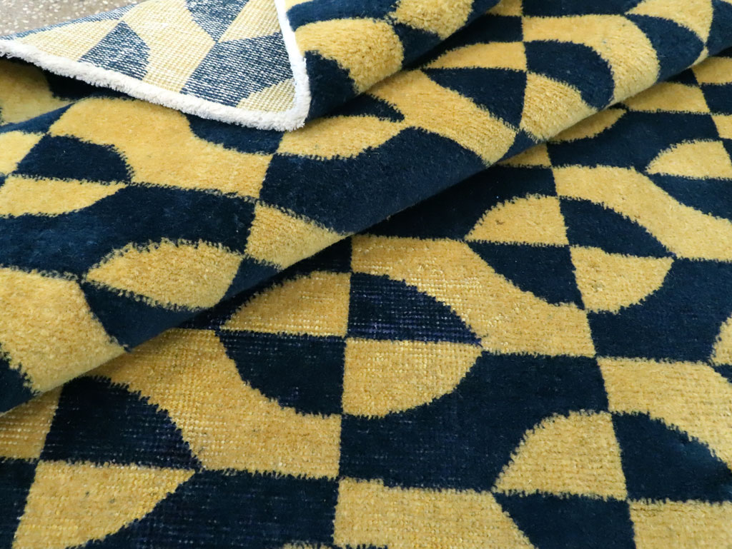 Vintage Anatolian Art Deco Carpet, No.28488 - Gss