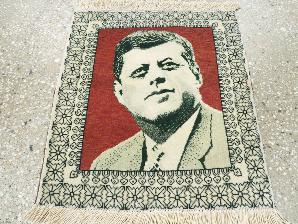 Vintage Persian Tabriz Pictorial Rug, No.28490 - Gss